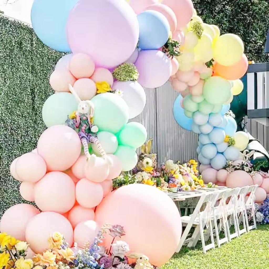 12/10/5inch 30/10/2pcs Multi-color Latex Balloon Set, Suitable for Weddings, Birthdays, Themed Parties, Family Gatherings