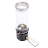  105mm Portable Tent Lantern Gas Candle Lamp, Vintage Gas Lantern with Aluminum Alloy Brass Glass, Ideal for Backpacking Hiking Fishing, Warm Ambiance