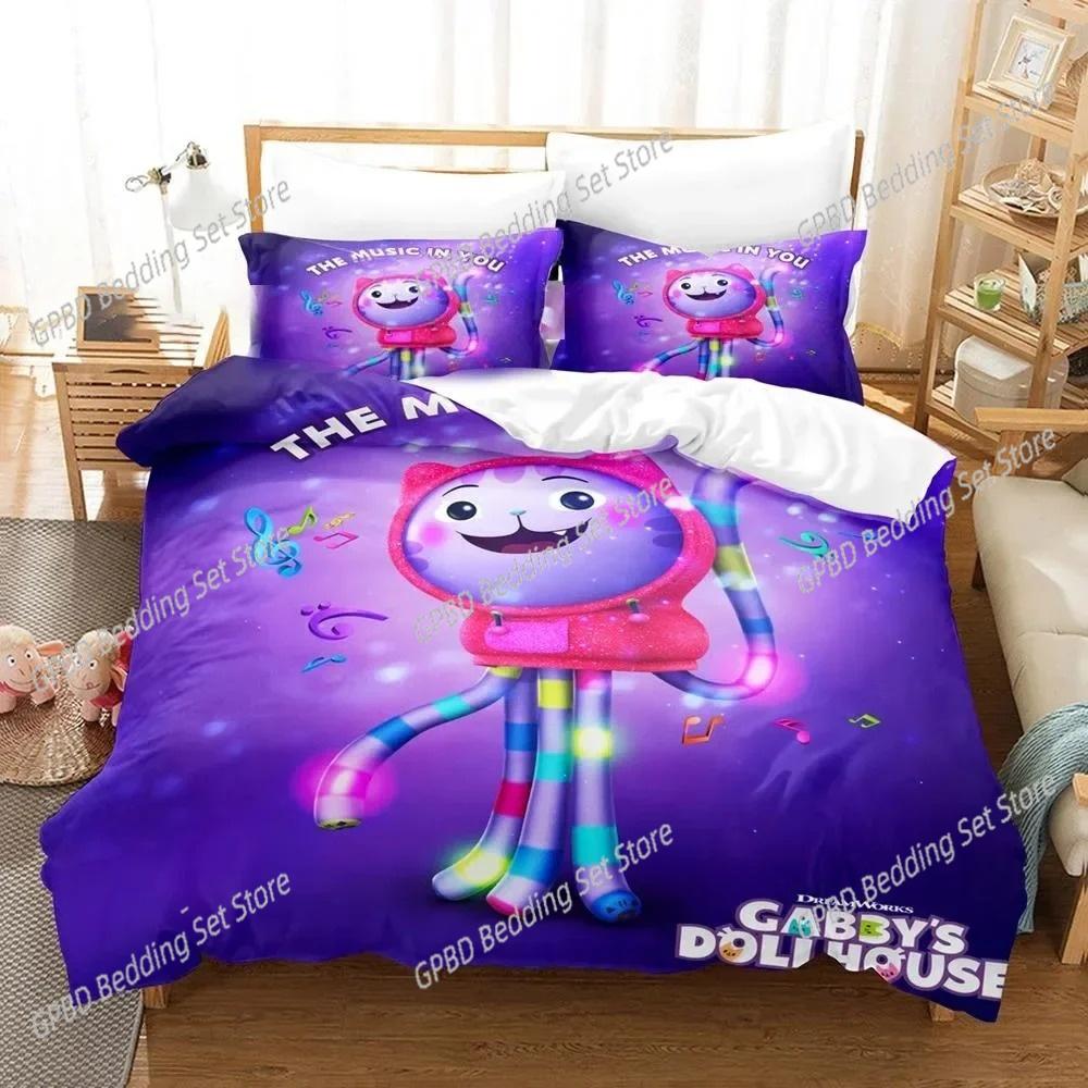 Gaby Dolhouse Beding Set For Bedrom Soft Modern Bedspreads Comefortable Children Kids Soft Duvet Cover Comfortable Quilt Cover And Pilowcase