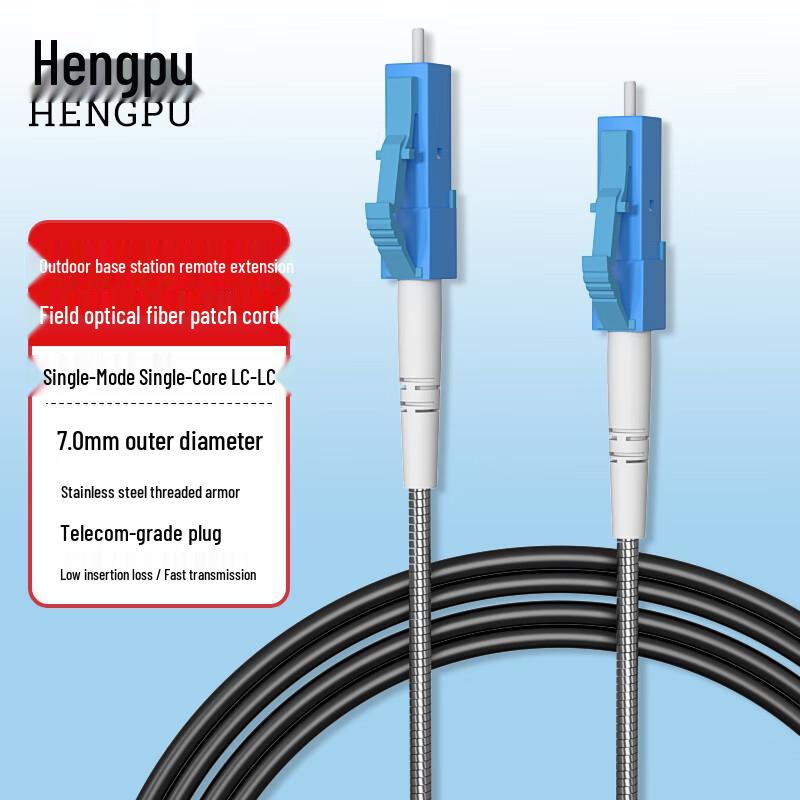 

Hengpu Telecom-Grade Outdoor Armored LC-LC Fiber Optic Patch Cable 3m