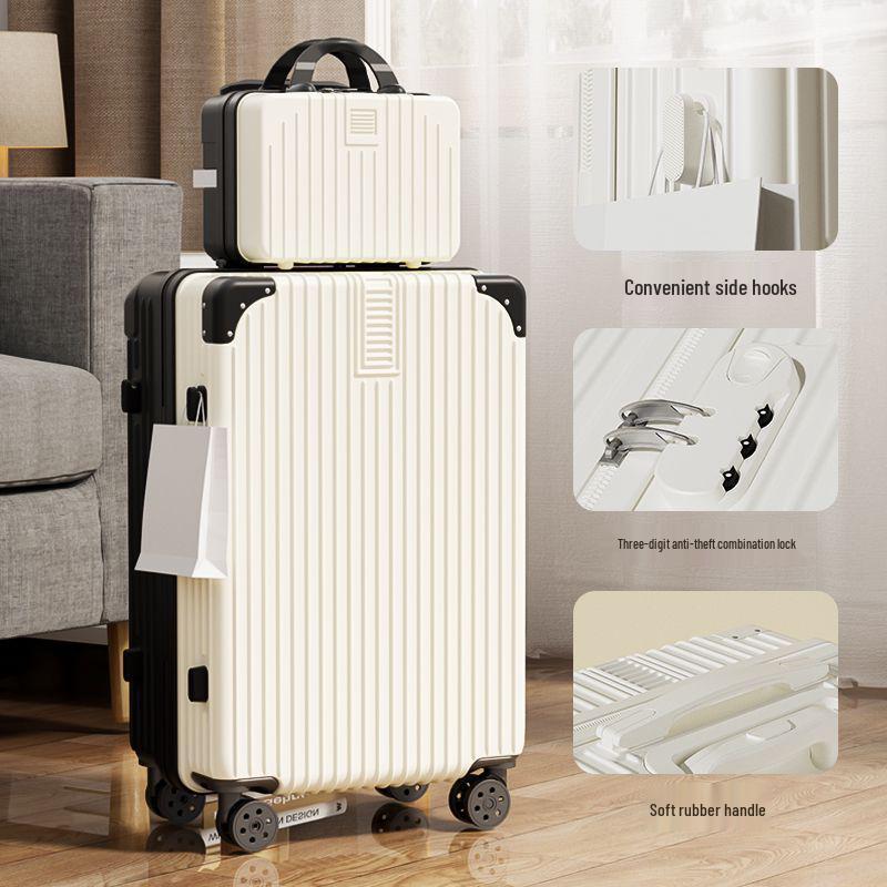 Large Capacity Retro Korean Style Travel Suitcase with Durable Universal Wheels - 2025 Edition
