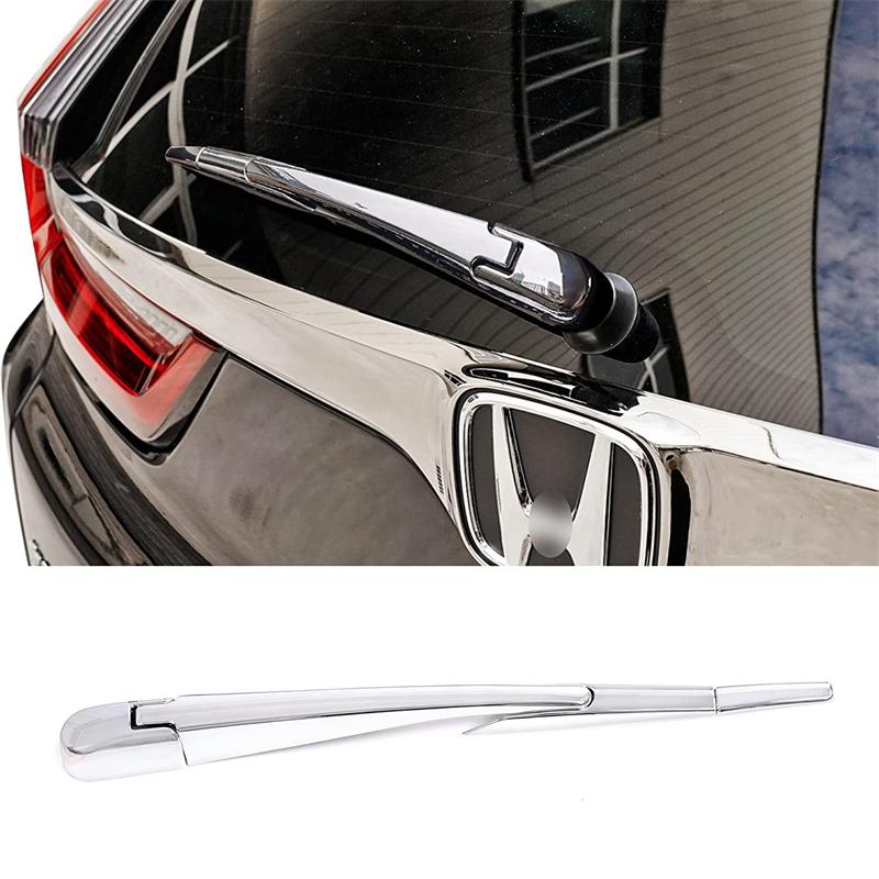 Car Wind Screen Trim ABS Chrome Rear Glass Wiper Nozzle Cover Tail Window Frame For Honda CRV CR-V 2017-