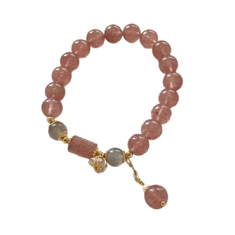 Эластичный браслет из хрустальных жемчужин, разноцветная бусинная цепочка на запястье, духовный аксессуар для благополучия и позитивной энергии