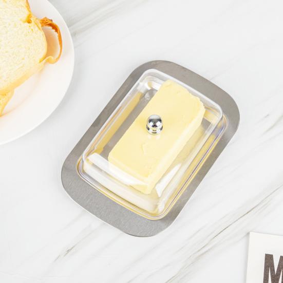 Stainless Steel Butter Box with Lid Airtight Butter Dish