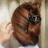 Cross Silicone Shark Clip Korean Style Solid Color Shark Clip Elastic Plastic Hair Claw  Women