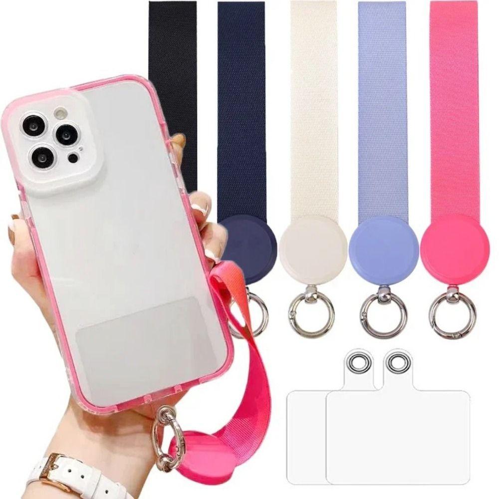 

Dacron Phone Wrist Straps Candy Colors Mobile Phone Wrist Rope Keychain чёрный