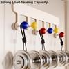 Non Punching Dopamine Magnetic Hook With 6 Hooks Clothes Hanger Sundries Storage Hook  Kitchen
