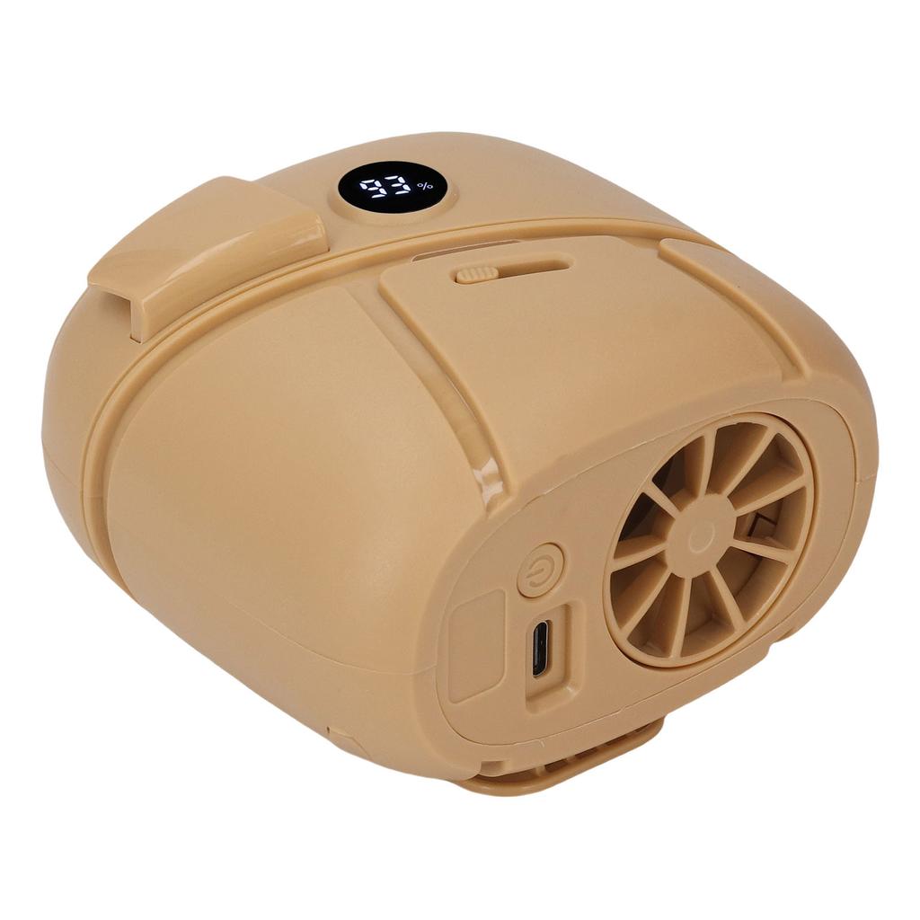 Waist Hanging Fan LED Display Portable Cooling Fan for Outdoor Work 100 Levels Adjustment Scent Diffusion Function