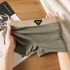 Women's Ice Silk Boxer Briefs: Mid-Waist, Comfortable & Breathable Safety Pants