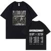 Rapper Playboi Carti Antagonist Tour T-shirt 2023 Concert Fans T Shirt Men's Fashion Hip Hop Short Sleeve Oversized T-shirts