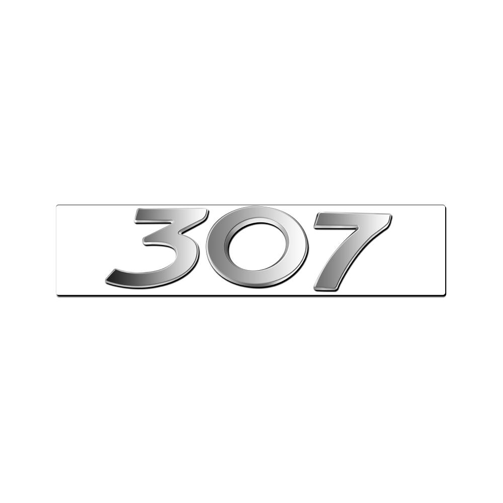 For New Peugeot 206 207 301 307 308 408 508 2008 3008 4008 5008 RCZ 1Pcs ABS Car Badge Sticker Car Body Trunk Decoration Sticker