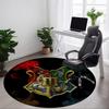 1pc Hogwarts Crest Carpet, Round Non-Slip Durable Large Size Office Carpet, Suitable for Office, Beautiful Decoration