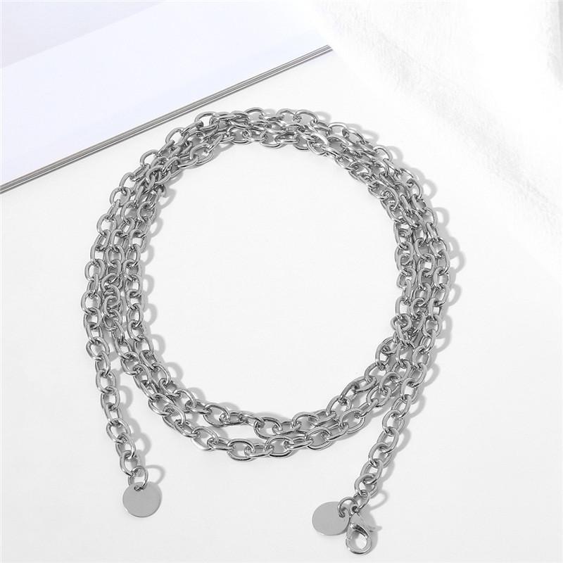 Metal Heart-shaped Waist Chain, Versatile for Hot Girls, Hollowed-out Heart-shaped Chain, Personalized JK Pants Chain