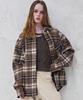 Avandress Sanders Check Shirt Jacket Brown
