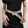 Cinture Y2K con Strass in Pelle PU Fascia Vita Donna Cintura con Borchie Personalizzata Jeans Decorativi
