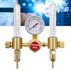 Heavy Duty Double Tube Argon Pressure Meter with Corrosion Resistant Brass Construction Pressure Instrument for Industrial