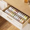 Expandable Spice Drawer Organizer 2Pack Adjustable Clear Acrylic Spice Rack for Drawer Ideal for Kitchen Spice Organization Sea