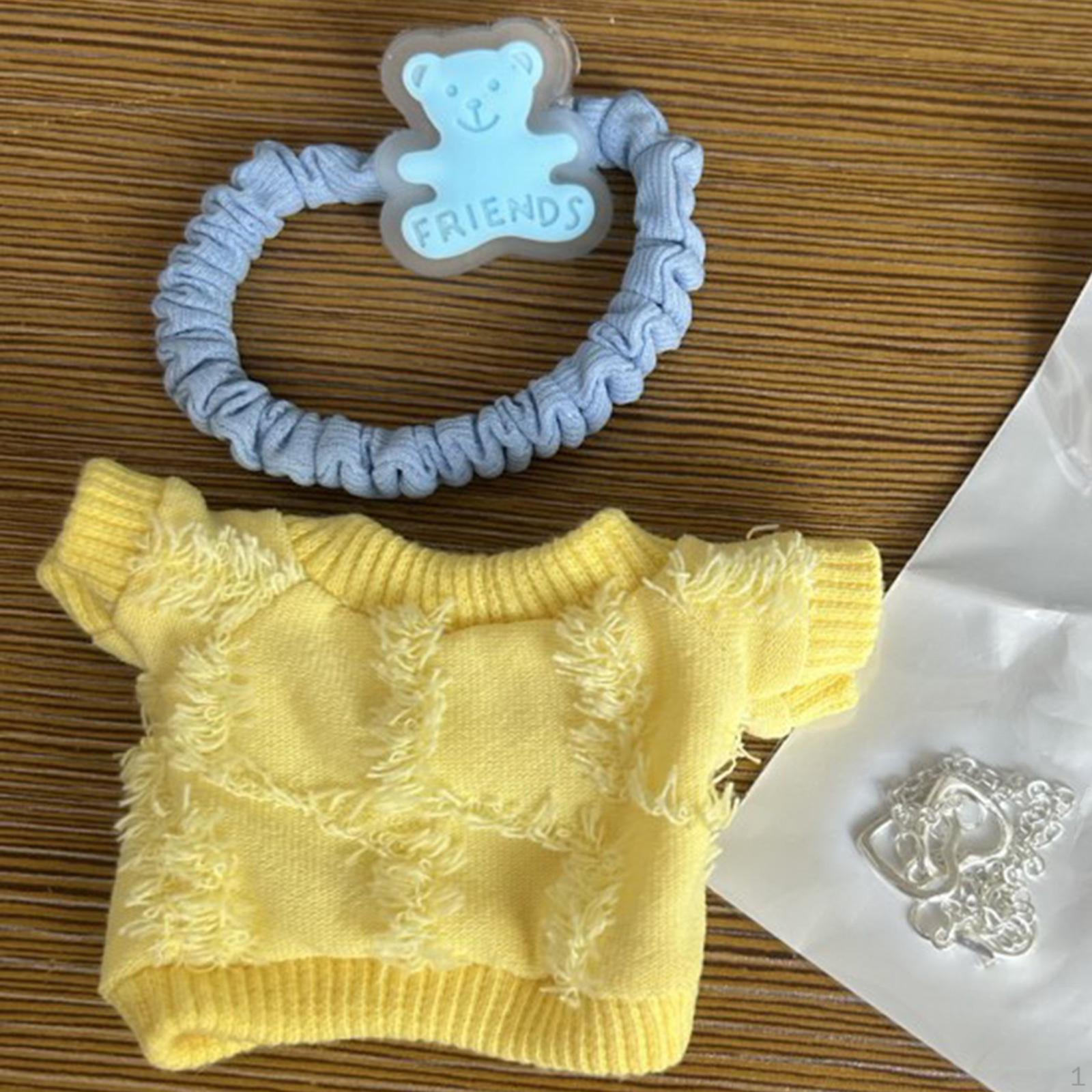 

17 см Кукольная одежда для детей, одежда и аксессуары ручной работы для кукол жёлтый