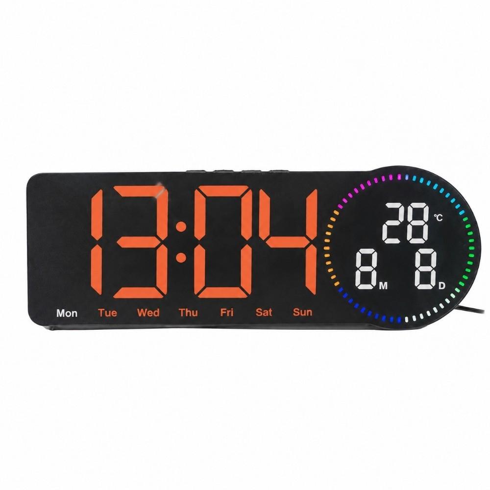 Date/Week/Temperature Digital Wall Clock Large Display Digital Alarm Clock Desktop