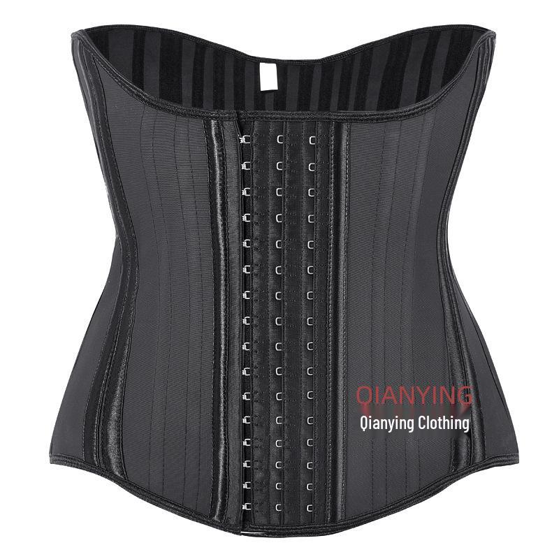 Women s Hourglass Latex Waist Trainer: 25 Steel Bones, Extended Sports Version, Abdomen Binder S