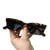 Trendy Retro Rectangular Disco Sunglasses: European & American Style for Women, Net Celebrity Street Fashion, Korean Hip-Hop Flair
