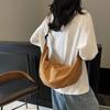 2026 Candy Color Textured Tote: Large Capacity Fashion Shoulder & Crossbody Dumpling Bag