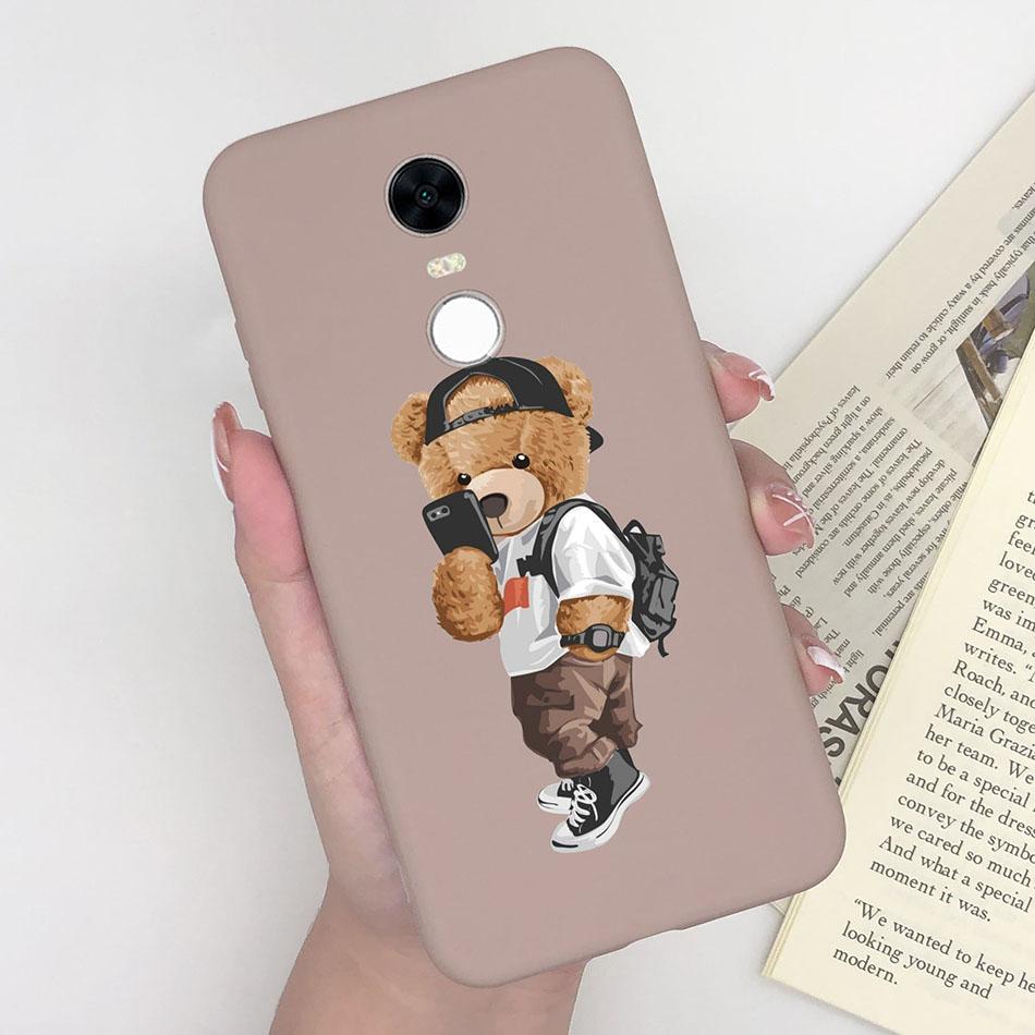 Cute Cartoon Case For Xiaomi Redmi 5 Plus Case Soft Painted Matte Silicone Back Cover For Redmi5 Plus Redmi 5+ Phone Cases Funda