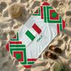 Flagge von Italien Handtuch Weich Leicht Anti-Sand Großes Strandtuch Schnelltrocknend Bad Sport Familie