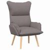 Armchair Taupe 69 X 74 X 93 Cm Fabric and Plywood