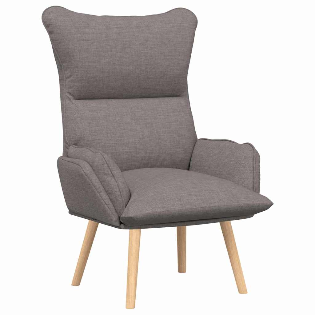 Armchair Taupe 69 X 74 X 93 Cm Fabric and Plywood