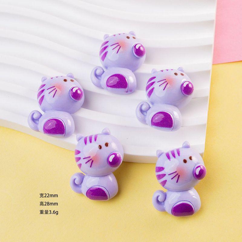 6Pcs New Cute Resin Mouse, Fox, Dog, Rabbit, Bear, Cat Flat Back Home Decor Parts Embellishments For Hair Bows Accessories