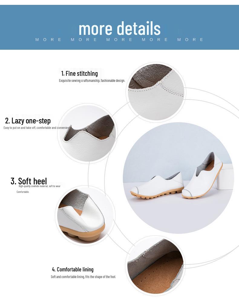 Spring Women's Lace-Up Moccasins: Fashionable Casual Flats in Sizes 35-46