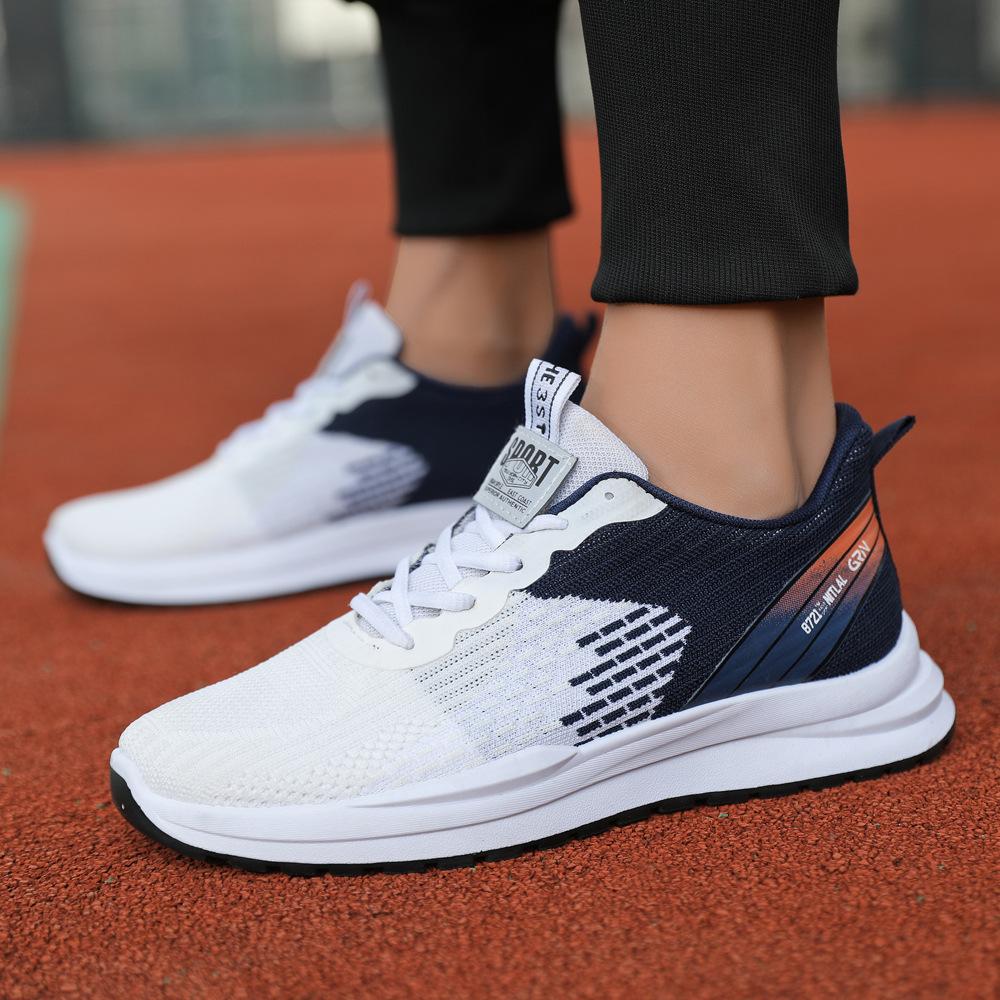 Autumn new men's shoes comfortable and breathable men's sports shoes running trendy shoes soft-soled non-slip shoes men