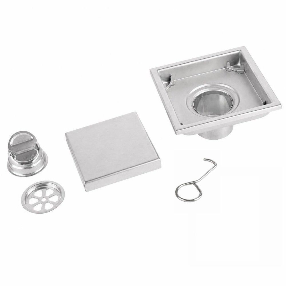 304 Stainless Steel Floor Drain 4.33 Inch Bathroom Drain Durable Waste Gate  Kitchen