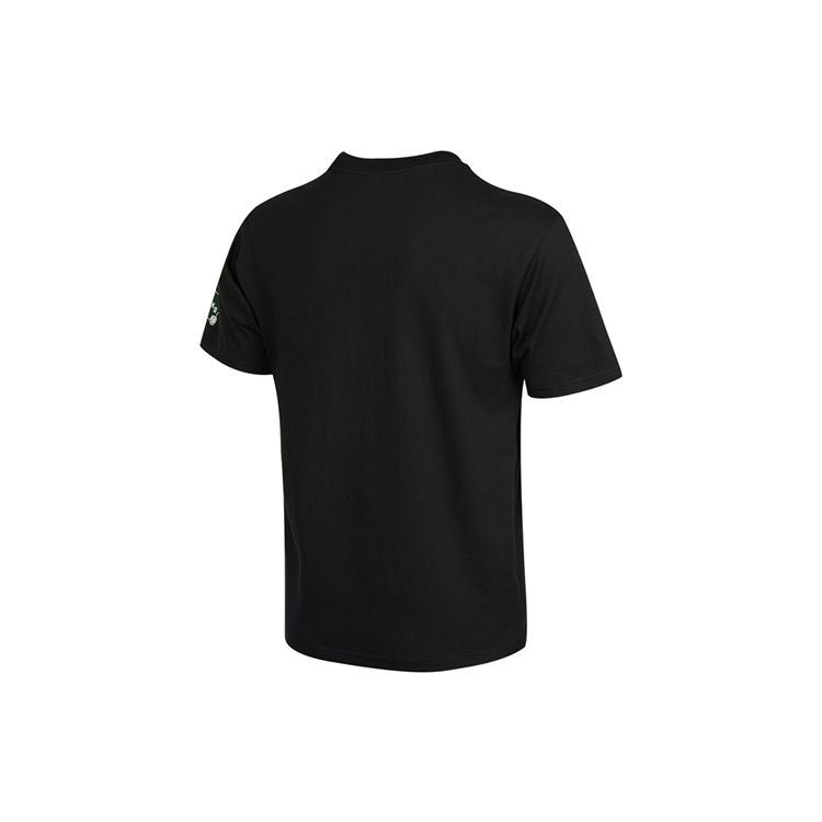 Jordan Milwaukee Bucks Basketball Print Crew Neck Short Sleeve T-Shirt Men Tops Black DA6515-010