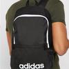 adidas Neo Lin Classic Backpack Day Logo Print Polyester Unisex Backpack Black DT8633