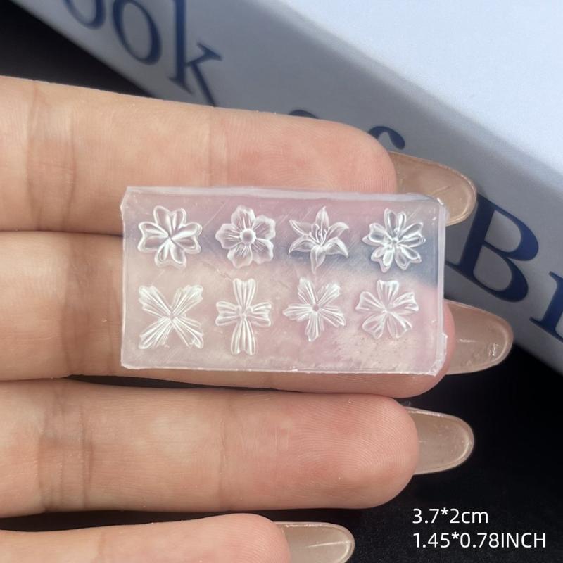 New Flower Nail Art Mold 3D Silicone Template Reusable Petal Silicone Nail Mold Diy Nail Art Decoration Nail Making Tools A1