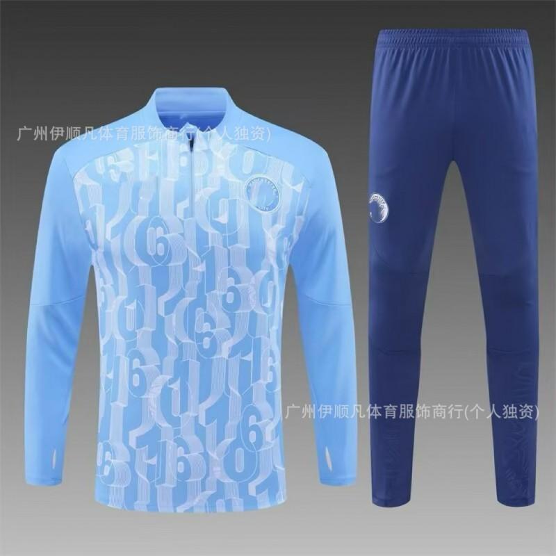 Heren Dames Voetbal Trainingsshirt Halve Rits Opwarmshirt Napoli PSG AC Milan Brazilië Manchester United Fans