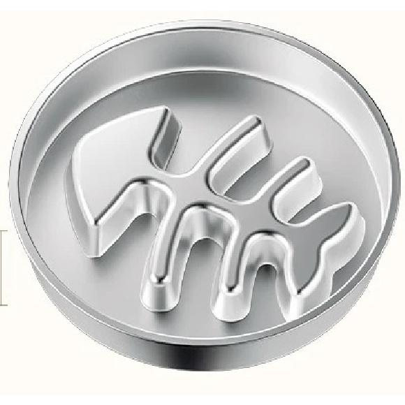 Large Capacity Stainless Steel Slow Feeder Bowl Anti Slip Anti Spill Pet Food Dish Thickened Dog Cat Bowl Photo Booth Props