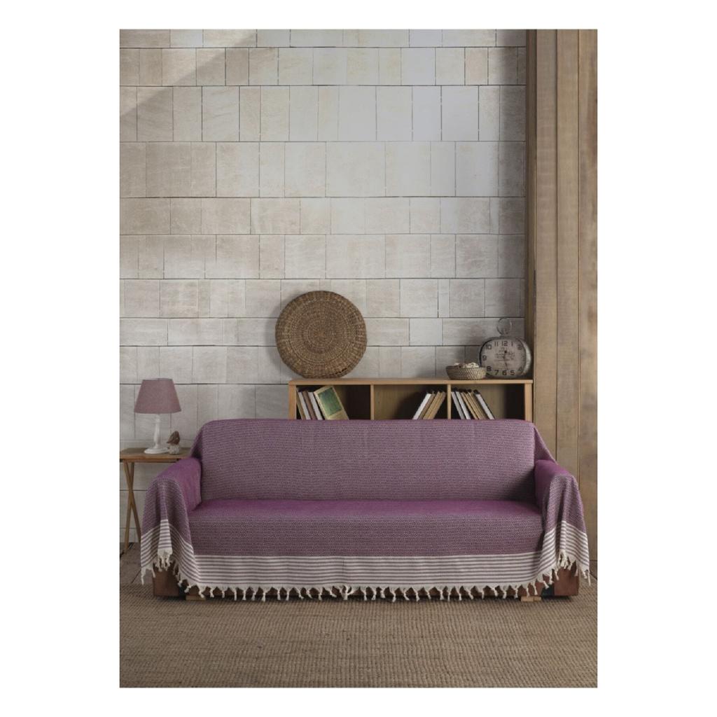 Organiczna tkanina Buldan pokrywająca beżowe ramiona Duży rozmiar 180 x 300 cm Fotel Sofa Sofa Narzuta bawełniana