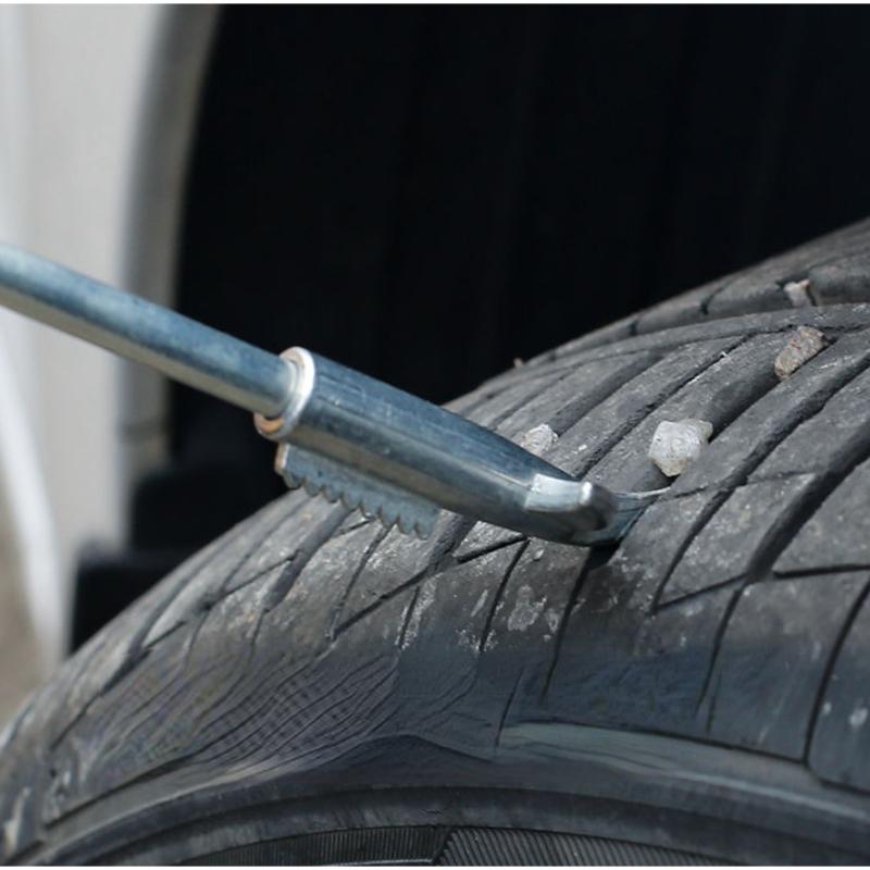 Car Tire Cleaning Stone Tool Practical Multi-functional Car Tire Cleaning Tool Stainless Steel Alloy Tool To Stone