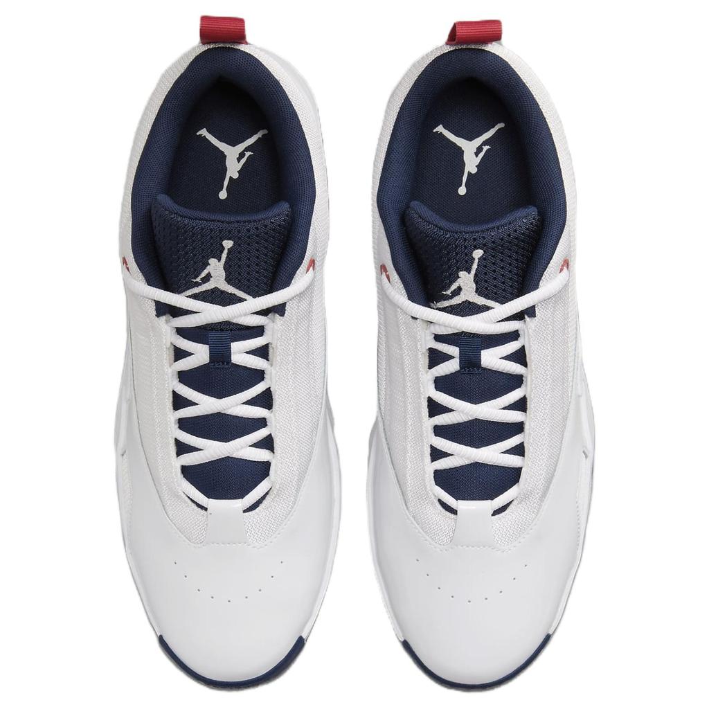 Pánské basketbalové boty Air Jordan Max Aura 6 USA Bílá Varsity Red Půlnoční Modrá FQ8298-100