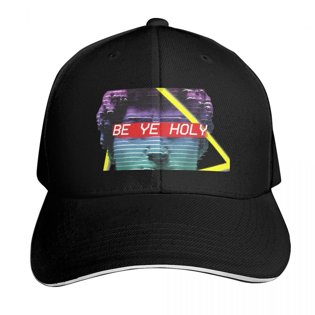 Be Ye Holy Christian Lofi Vaporwave Baseball Cap Quick Dry Performance Cotton Twill Breathable Contrast Two Tone Brim
