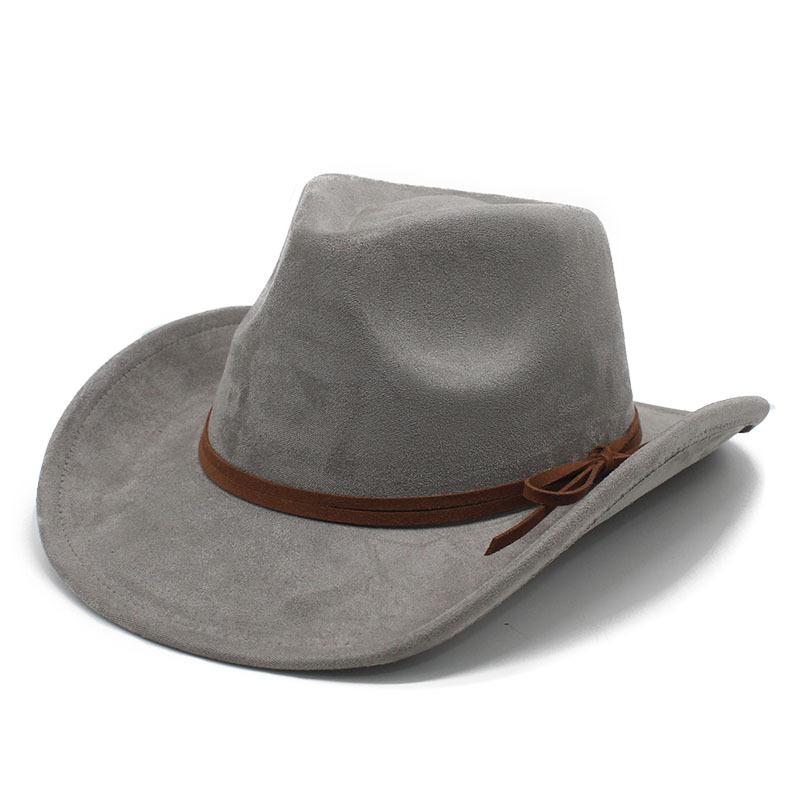 Suede Top Hat Brown Black Men'S Jazz Hat European And American Autumn And Winter Hat