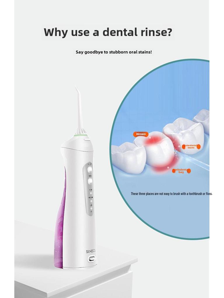 Smart Portable Electric Water Flosser for Oral Care and Teeth Cleaning