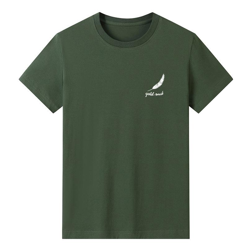 Летняя мужская футболка с круглым вырезом в стиле минимализма 2025 года с короткими рукавами мужские хлопковые модели для мужчин и женщин свободная футболка с круглым вырезом большого размера 3XL 980₽