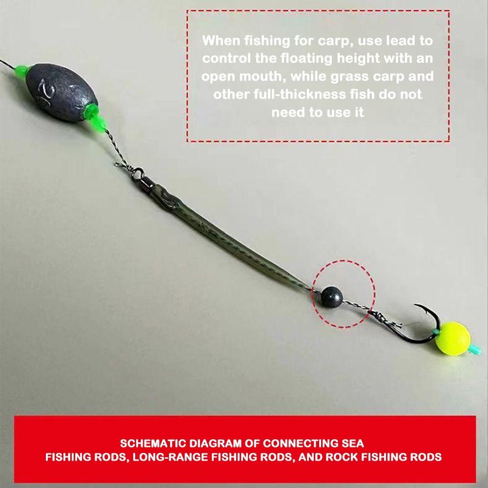 5pcs Ready Made Fishing Hair Rigs Hook Pesca Carp Rigs Fishing Lure Fishing Tackle