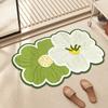 Small Fresh Flowers Diatom Mud Mat Home Bathroom Cute Flower Non-slip Mat Bathroom Absorbent Quick Drying Mat
