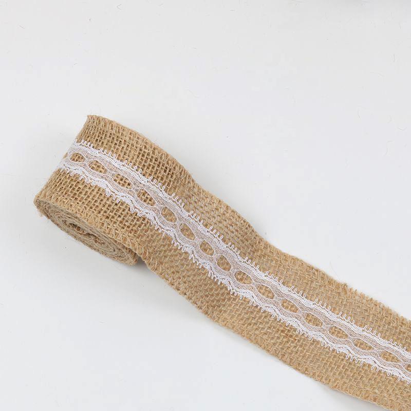 Leinen Spitze Bandbreite Hanfseil Streifen Dekoration Kindergarten Ring Spitze Leinen Rolle Handgefertigt DIY Material Zubehör