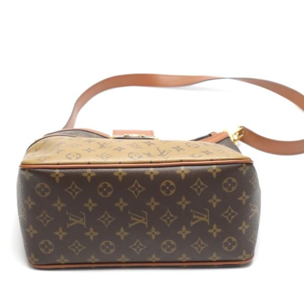 Louis Vuitton Monogram Reverse Hobo Dauphine MM Shoulder Bag Monogram M45195 Used